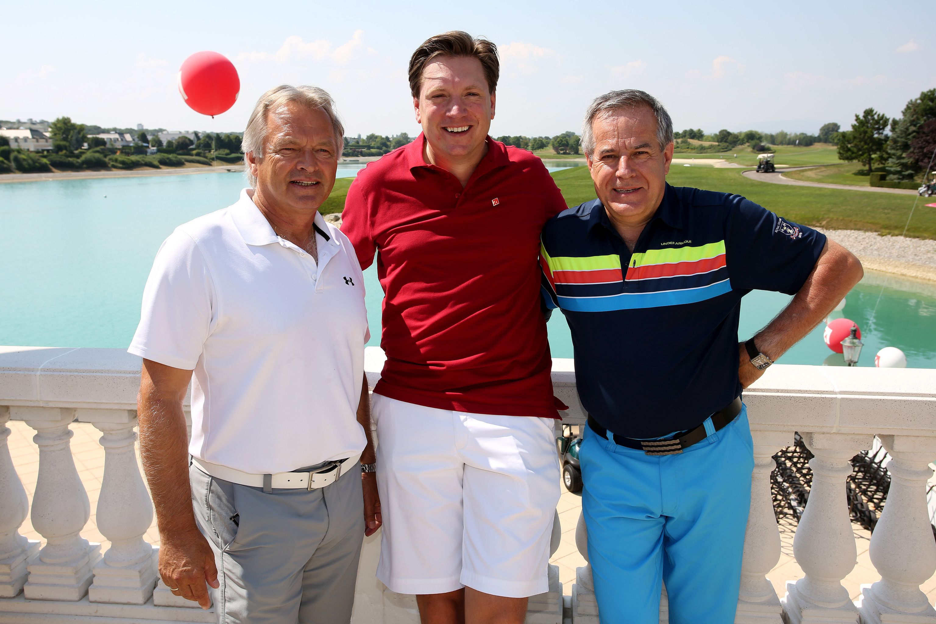 v.l.n.r. ÖGV-Sportdirektor Hans Pum, Gastgeber und Geschäftsführung
ProSiebenSat.1 PULS 4 Dr. Michael Stix, Top Manager Sigfried Wolf
(c)GEPA/ProSiebenSat.1 PULS 4